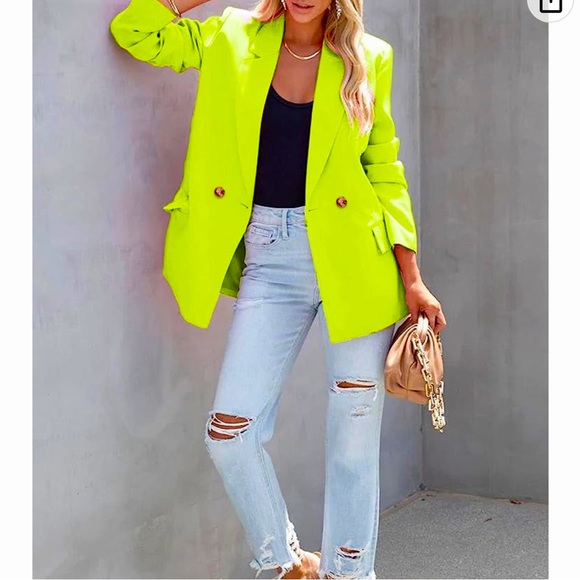 Jackets & Blazers - Neon green blazer